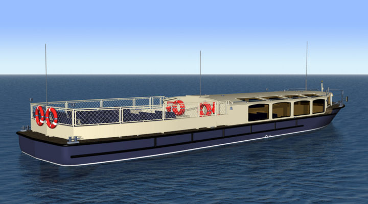 3D модель экскурсионного судна проекта 82880