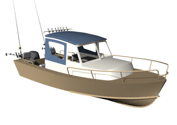 3D модель Iron Boat 700